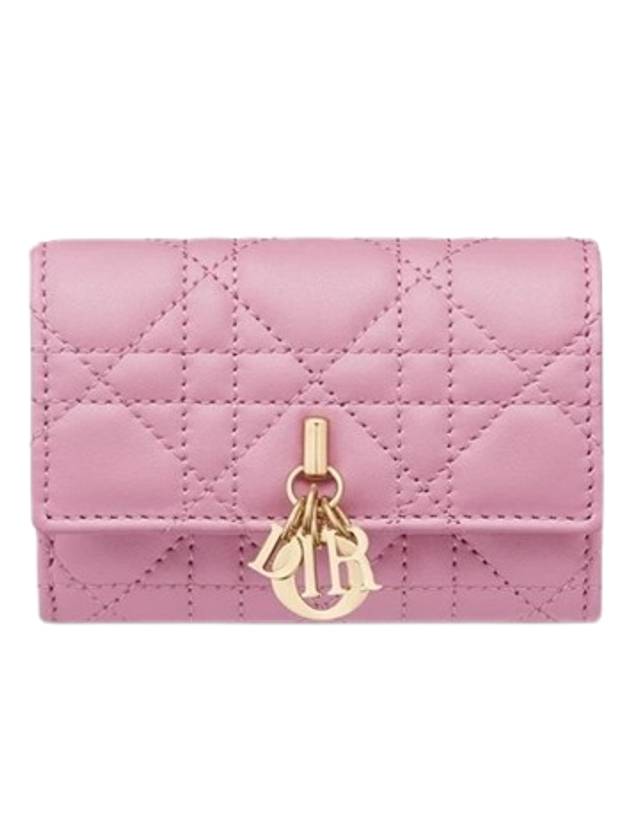 XS Lady Cannage Lambskin Half Wallet Hydrangea Pink - DIOR - BALAAN 2