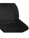 Original GG Web Supreme Canvas Baseball Ball Cap Black - GUCCI - BALAAN 6