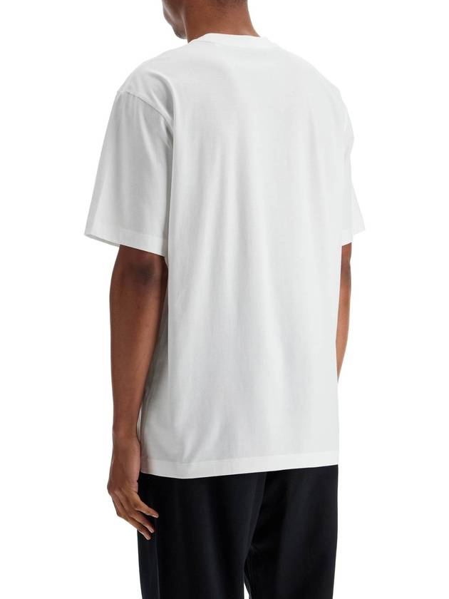 white cotton t-shirt with wide neckline - Y-3 - BALAAN 3