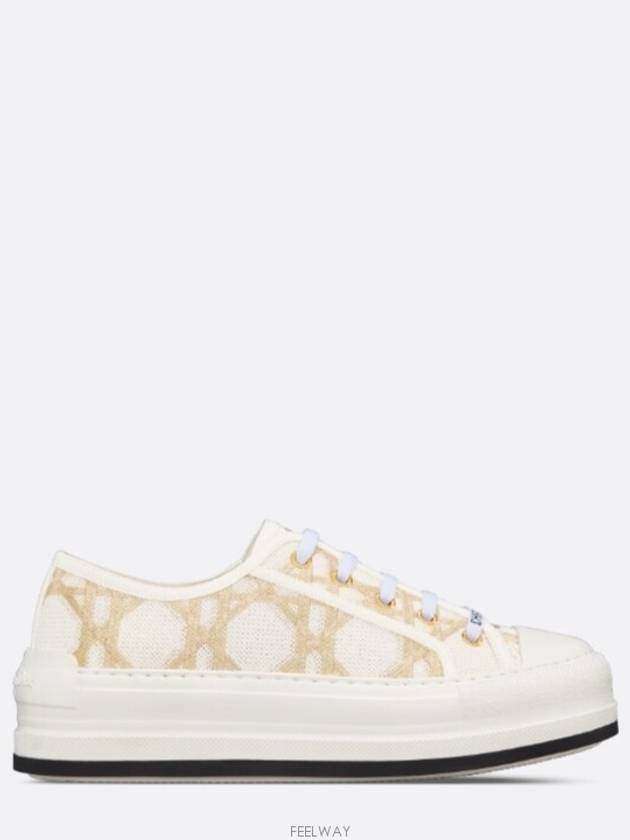 Walk'N'Dior Platform Low Top Sneakers White - DIOR - BALAAN 3