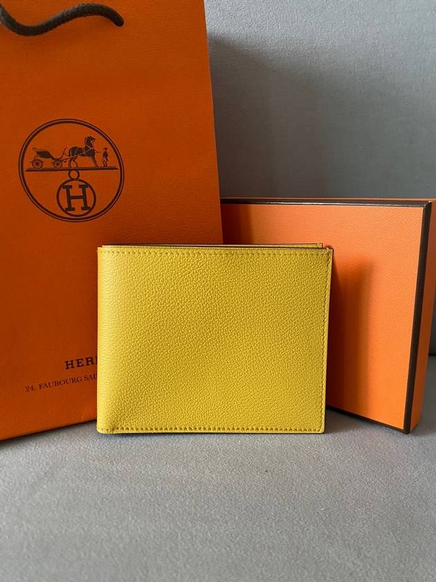 Citizen Twill Compact Half Wallet Sun - HERMES - BALAAN 2