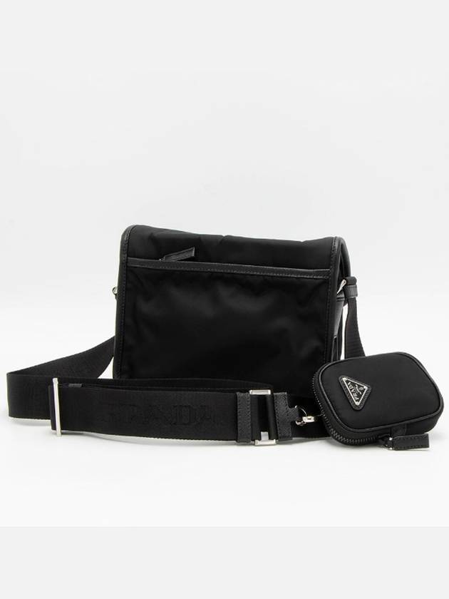 Renylon Saffiano Shoulder Bag Black 2VD034 XOP 2DMH F0002 - PRADA - BALAAN 3