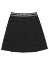 Women s long length padded A line skirt 4034LXWP BLACK - BLACK&WHITE - BALAAN 2