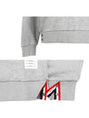 Center Back Stripe Crewneck Sweatshirt Light Grey - THOM BROWNE - BALAAN 7