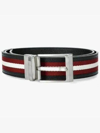 Shiffie 35 Reversible Leather Belt Black Red - BALLY - BALAAN 2