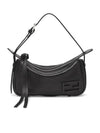 Simply Mini Leather Shoulder Bag Black - FENDI - BALAAN 1