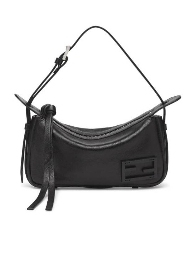 Simply Mini Leather Shoulder Bag Black - FENDI - BALAAN 1