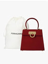 Iconic Top Handle Small Tote Bag Red - SALVATORE FERRAGAMO - BALAAN 4