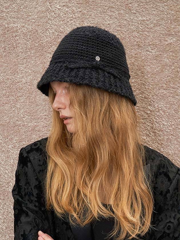 Knitting Bucket Hat Black - BROWN HAT - BALAAN 2