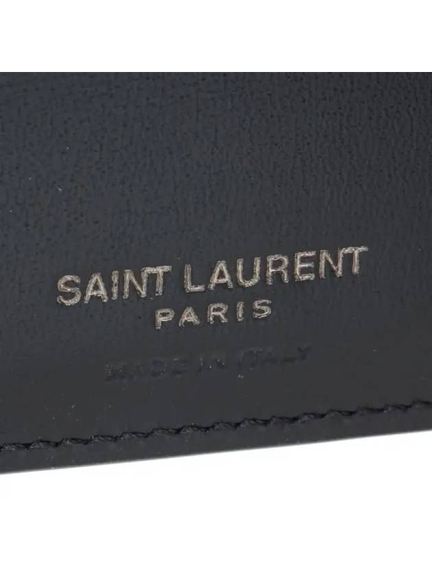 Tiny Cassandre Monogram Half Wallet Black - SAINT LAURENT - BALAAN 8