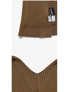 La Maille Pralu Longue Micro Charm Logo Cardigan Brown - JACQUEMUS - BALAAN 4