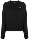 Tricolor Fox Patch Adjusted Sweatshirt Black - MAISON KITSUNE - BALAAN 3