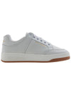 SL 61 Logo Signature Leather Low Top Sneakers White - SAINT LAURENT - BALAAN 3