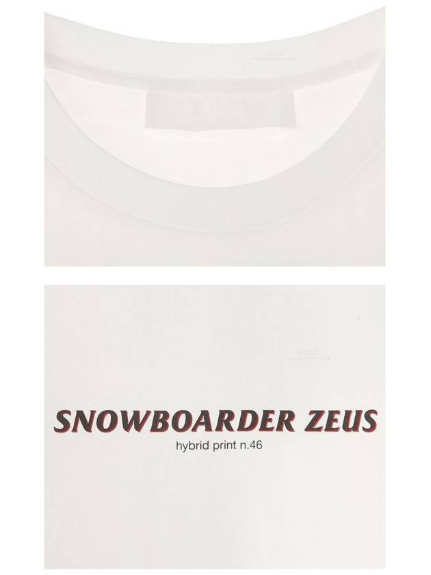 19FW PBJT547B M500S 113 Snowboarder Zeus Slim Regular Short Sleeve T-Shirt White Sky Men's T-Shirt TR - NEIL BARRETT - BALAAN 6