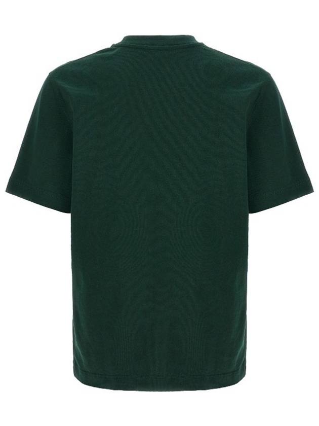 Le Gros Grain Logo Short Sleeve T-Shirt Green - JACQUEMUS - BALAAN 3