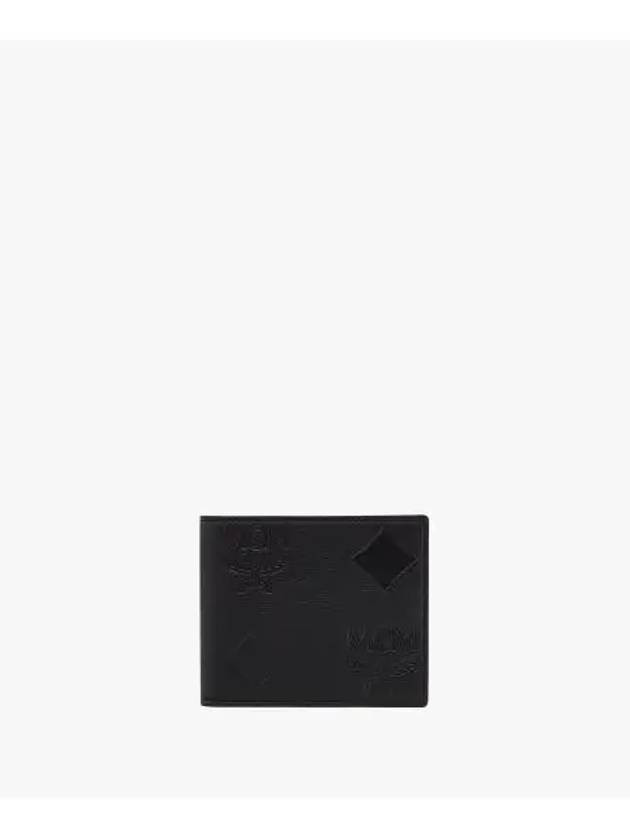 Aren Maxi Monogram Half Wallet Black - MCM - BALAAN 2