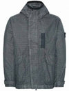 Wappen Patch Reflective Weave Ripstop TC Hooded Jacket Charcoal - STONE ISLAND - BALAAN 2