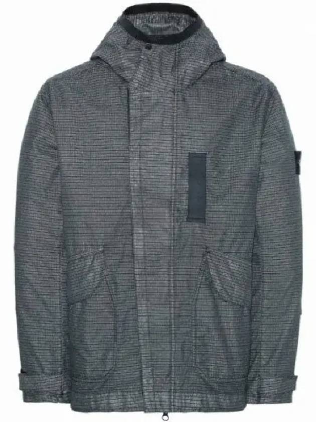 Wappen Patch Reflective Weave Ripstop TC Hooded Jacket Charcoal - STONE ISLAND - BALAAN 2