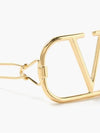 V V logo goldtone hair clip - VALENTINO - BALAAN 2