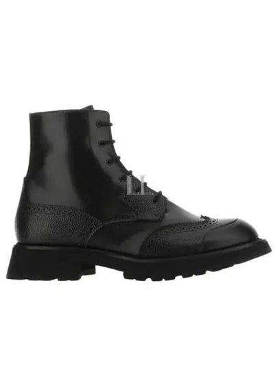 Punk Calfskin Worker Boots Black - ALEXANDER MCQUEEN - BALAAN 2