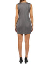 Pleated Sleeveless Short Dress Grey - ISSEY MIYAKE - BALAAN 3