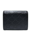 Women s 453155 Black Leather GG Cima Padlock Bicycle Wallet - GUCCI - BALAAN 3