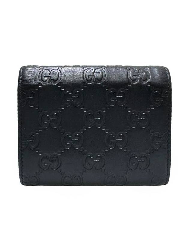 Women s 453155 Black Leather GG Cima Padlock Bicycle Wallet - GUCCI - BALAAN 3