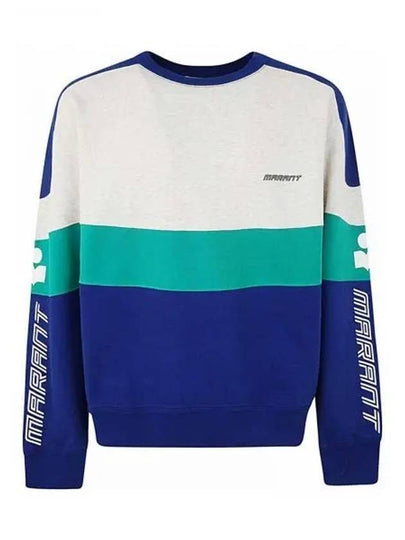 Kivin Logo Crew Neck Sweatshirt Blue - ISABEL MARANT - BALAAN 2