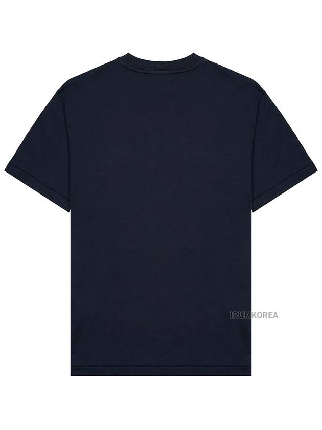 Logo Patch Short Sleeve T-Shirt Navy - STONE ISLAND - BALAAN 3