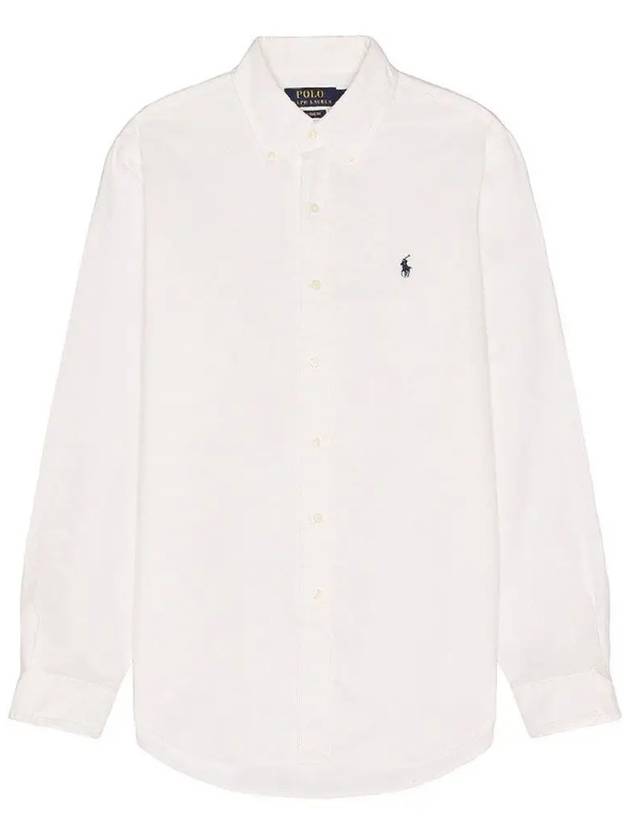 24SS Polo Men's Pony Logo Embroidered Light Cotton Oxford Shirt 710729232003 - RALPH LAUREN - BALAAN 1