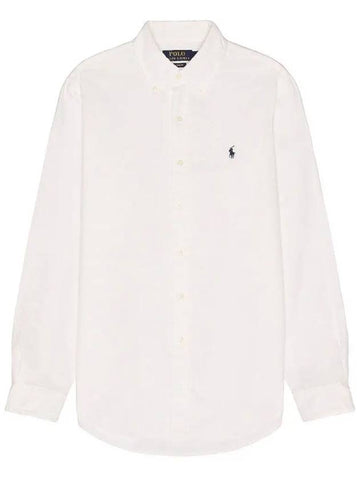 24SS Polo Men's Pony Logo Embroidered Light Cotton Oxford Shirt 710729232003 - RALPH LAUREN - BALAAN 1