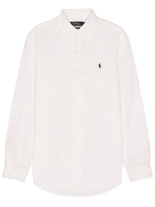 24SS Polo Men's Pony Logo Embroidered Light Cotton Oxford Shirt 710729232003 - RALPH LAUREN - BALAAN 1