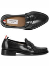 Pleated Leather Penny Loafers Black - THOM BROWNE - BALAAN 2