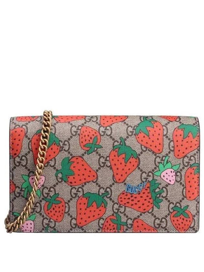 GG Supreme Tasty Wallet Crossbag Beige Red - GUCCI - BALAAN 2