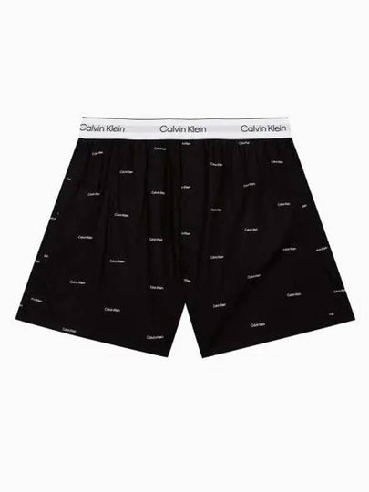 Cotton Poplin Boxer Briefs Black - CALVIN KLEIN - BALAAN 2