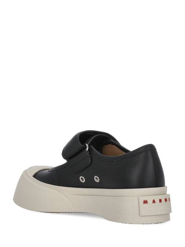 Nappa Leather Mary Jane Low Top Sneakers Black - MARNI - BALAAN 3