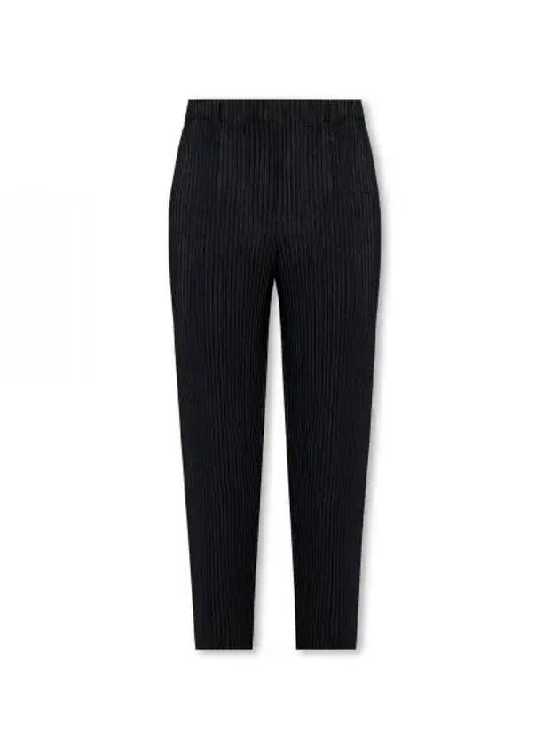 Pleated Basic Crop Pants Black - ISSEY MIYAKE - BALAAN 2