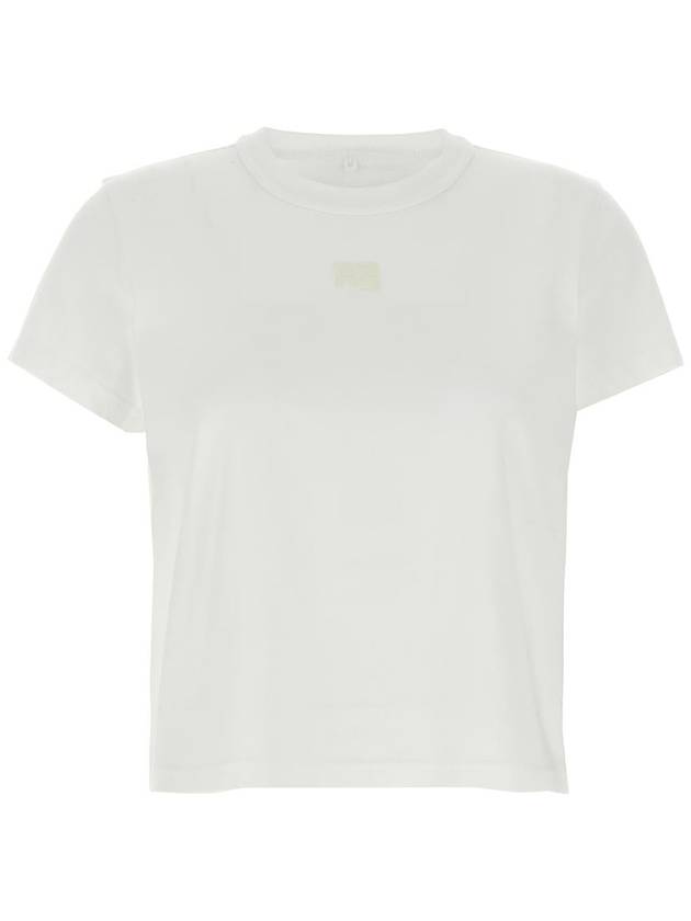 Logo Cotton Short Sleeve T-Shirt White - ALEXANDER WANG - BALAAN 2