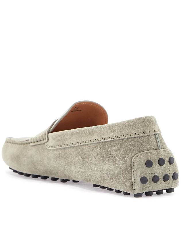 beige suede driving moccasin for men with rubber sole - TOD'S - BALAAN 3