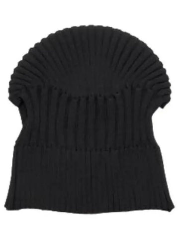 Fluted Knit Beanie Black Hat - CFCL - BALAAN 1