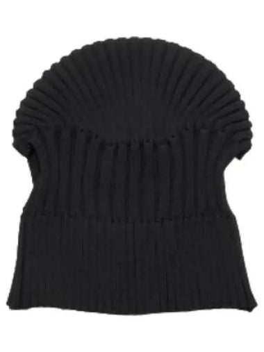 Fluted Knit Beanie Black Hat - CFCL - BALAAN 1