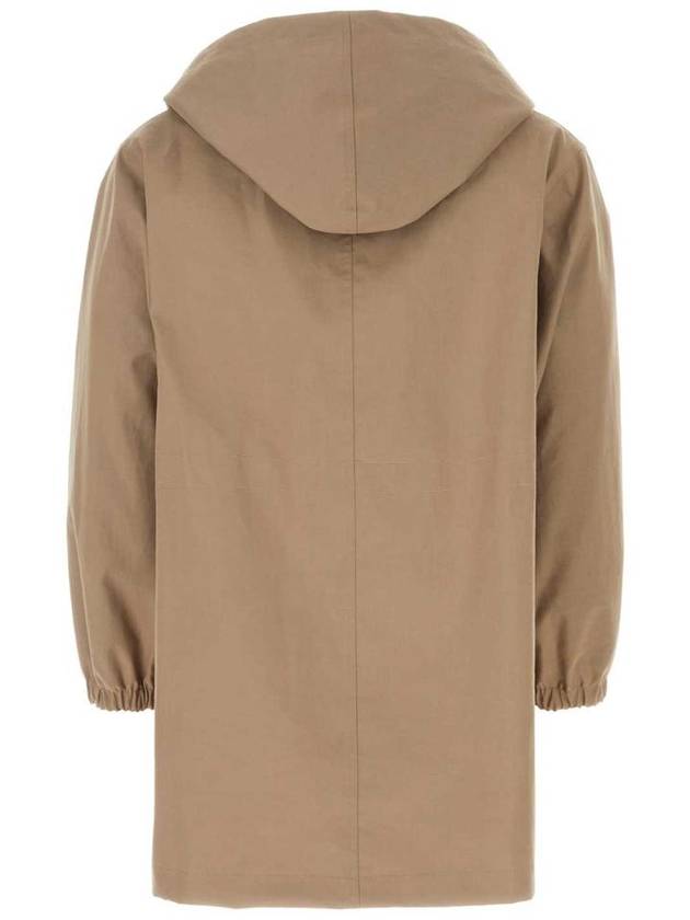 Cappuccino Cotton Parka Brown - FENDI - BALAAN 3