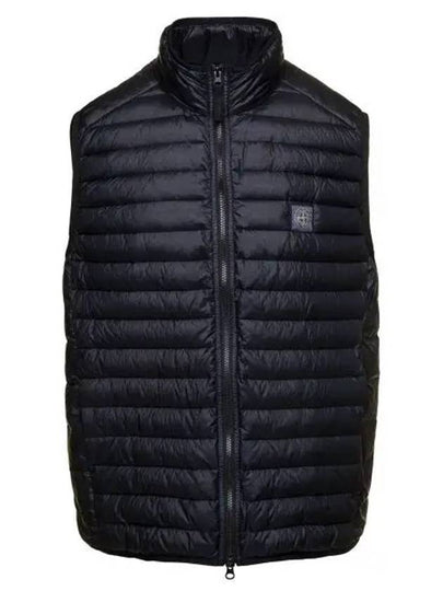 Loom Woven Chambers Recycled Nylon Down Padding Vest Navy - STONE ISLAND - BALAAN 2