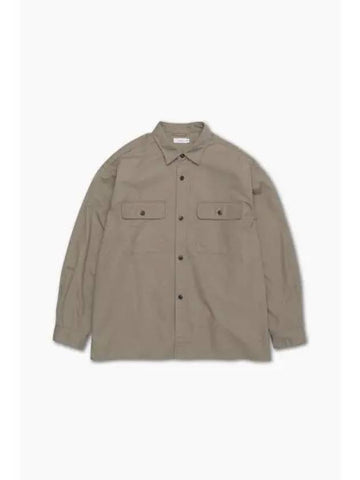 UTILITY LIGHT WIND SHIRT TAUPE - NANAMICA - BALAAN 1