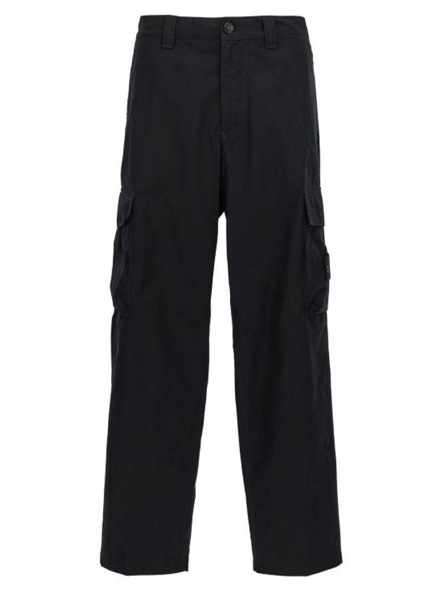 Compass Badge Straight Pants Black - STONE ISLAND - BALAAN 1