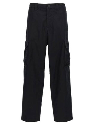 Compass Badge Straight Pants Black - STONE ISLAND - BALAAN 1