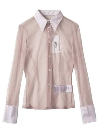 MM6 Long Sleeve Shirt Alba - MAISON MARGIELA - BALAAN 1