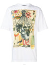 Men's Printed Short Sleeve T-Shirt White - DSQUARED2 - BALAAN 3