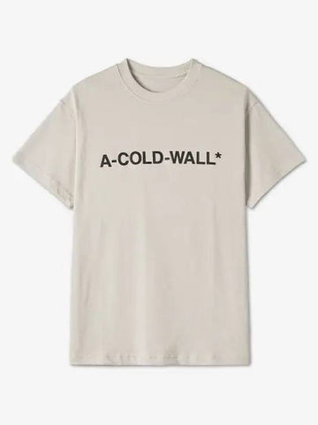 A COLD WALL logo short sleeve t shirt beige ACWMTS063BONE - A-COLD-WALL - BALAAN 1