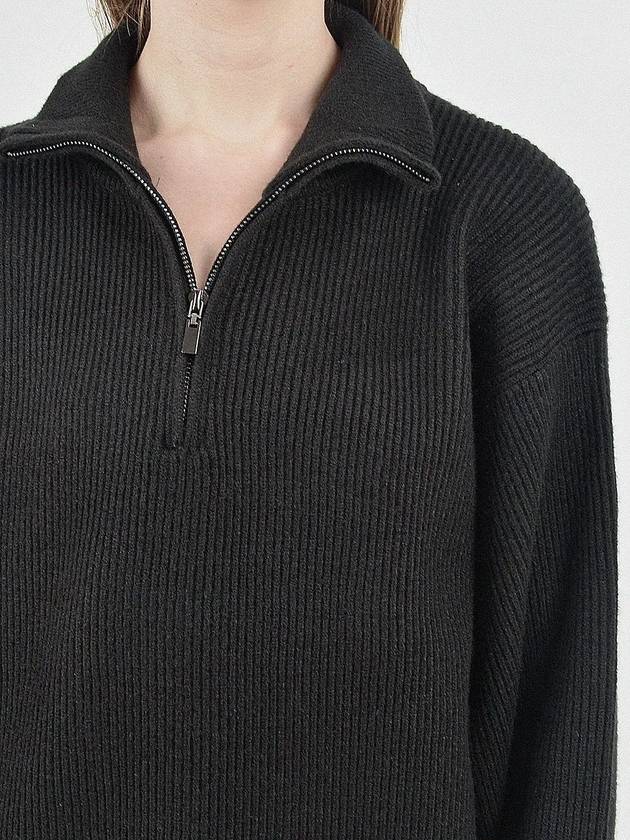 Modal Knit Half Zip up Black - CHANCE'S NOI - BALAAN 3